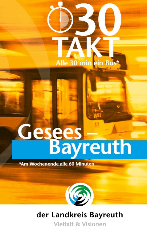 30-Min-Takt-Bus Gesees nach Bayreuth